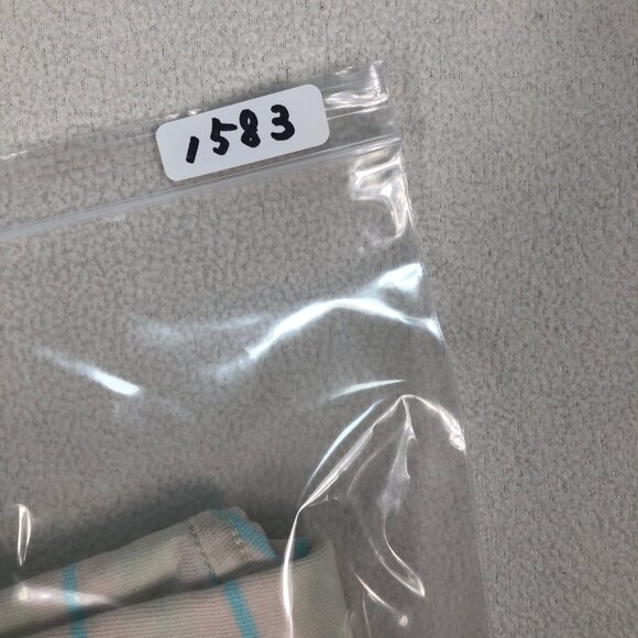 Roark T Shirt Men's S Off-White Blue 100% Cotton Stripe Pocket Logo - Picture 11 of 11